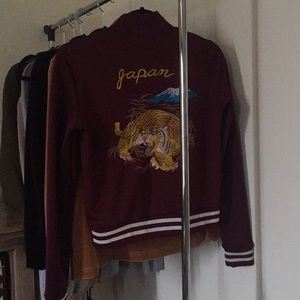 Embroidered track jacket